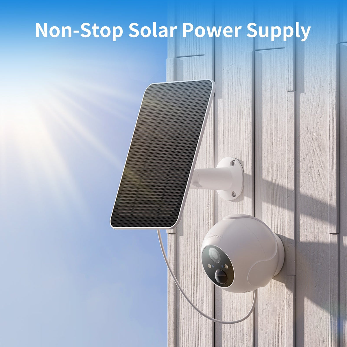 SwchBot Caricabatterie Solare Per Tenda - Miglioramento Performance - 2
