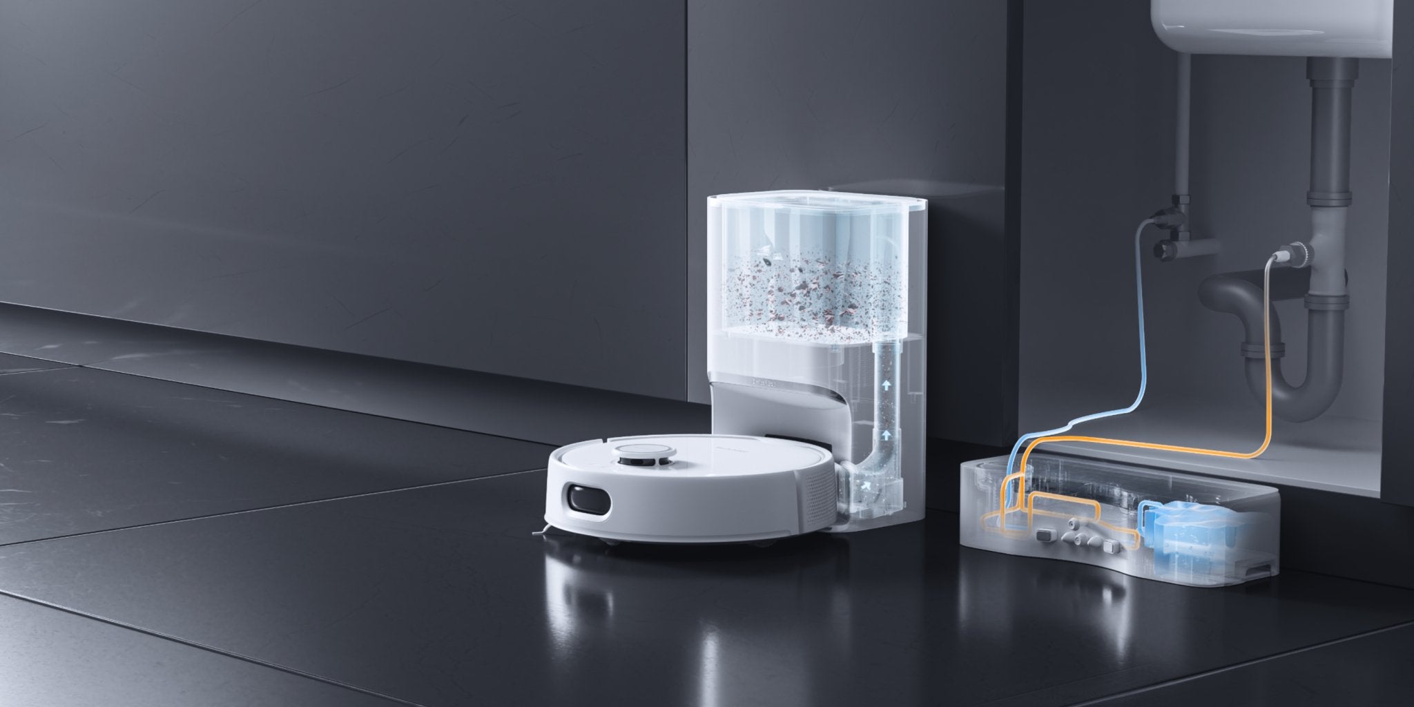 Robot Vacuum and mop marvels: A 100% fully automatic robot with a Dual Station design - SwitchBot EU