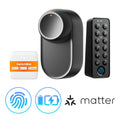 Combo Ultra Touch Blocco SwitchBot - Lock Ultra + Hub Mini Matter + Keypad Touch / Nero
