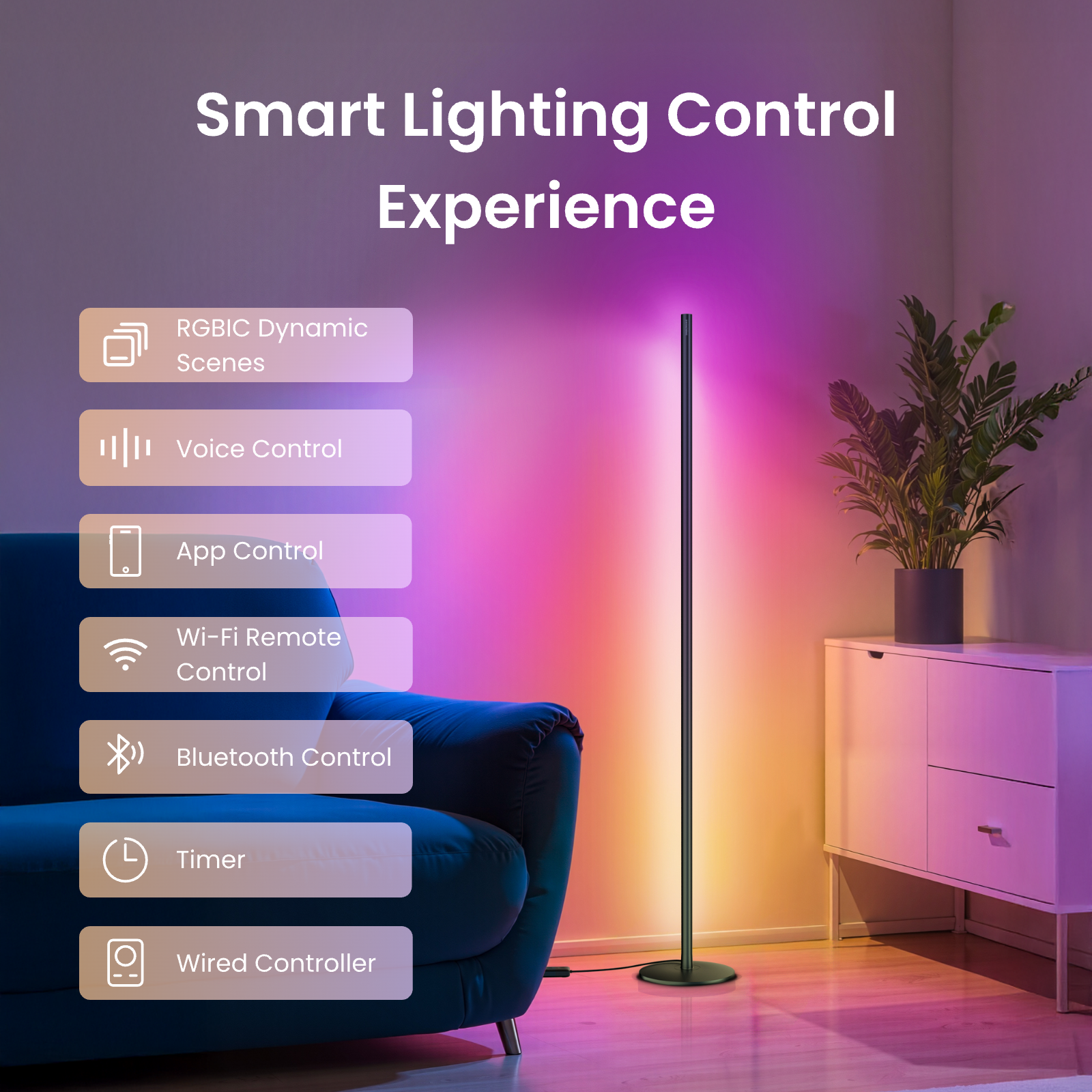 SwitchBot RGBICWW Floor Lamp