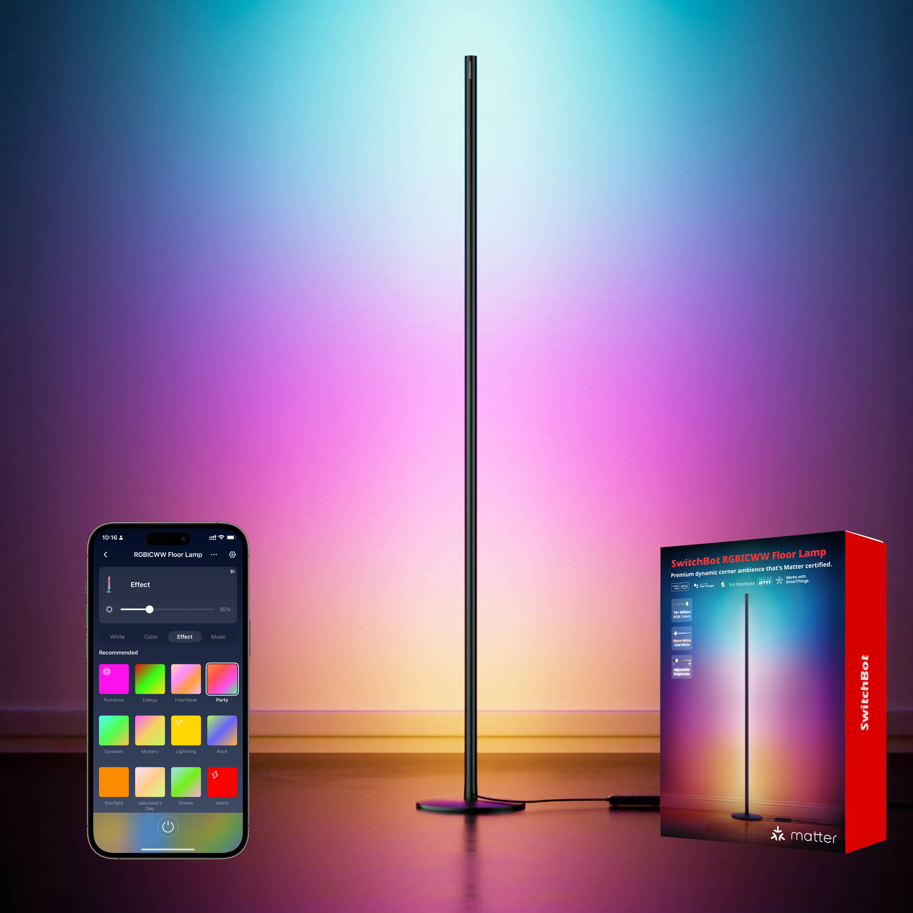 SwitchBot RGBICWW Floor Lamp