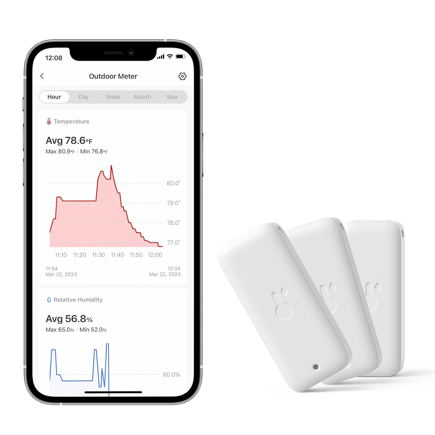 Switchbot indoor/buitenthermo-hygrometer