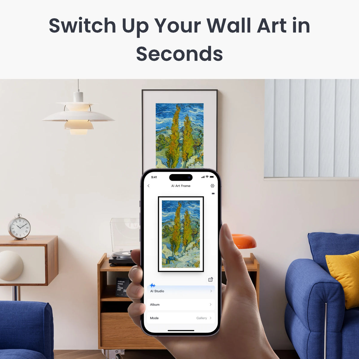 SwitchBot AI Art Frame | AI-Generated, Auto-Rotating Digital Photo ...