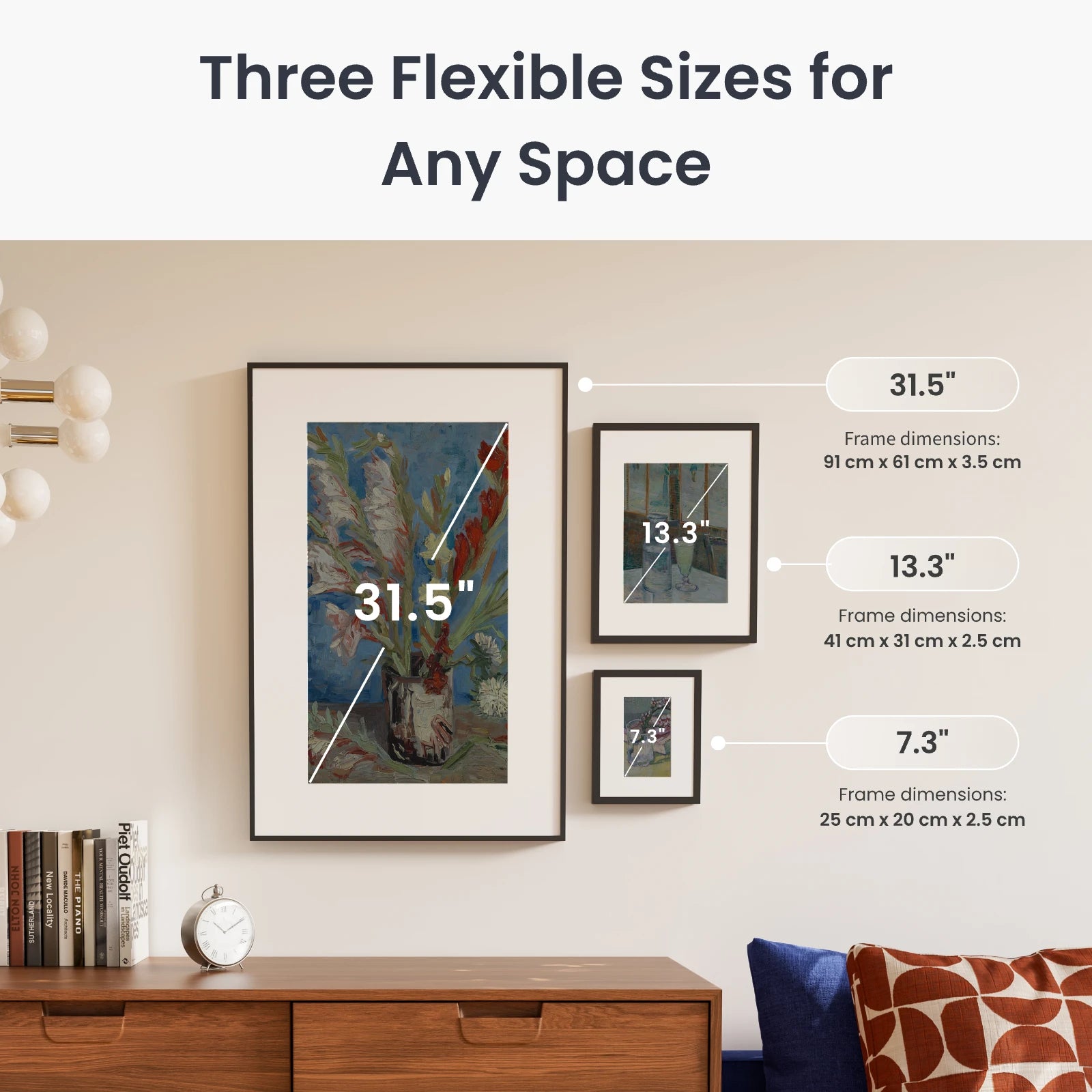 Switch Bot Size SwitchBot AI Art Frame Combo: Multi-Size Set of AI Digital Art Frames ...