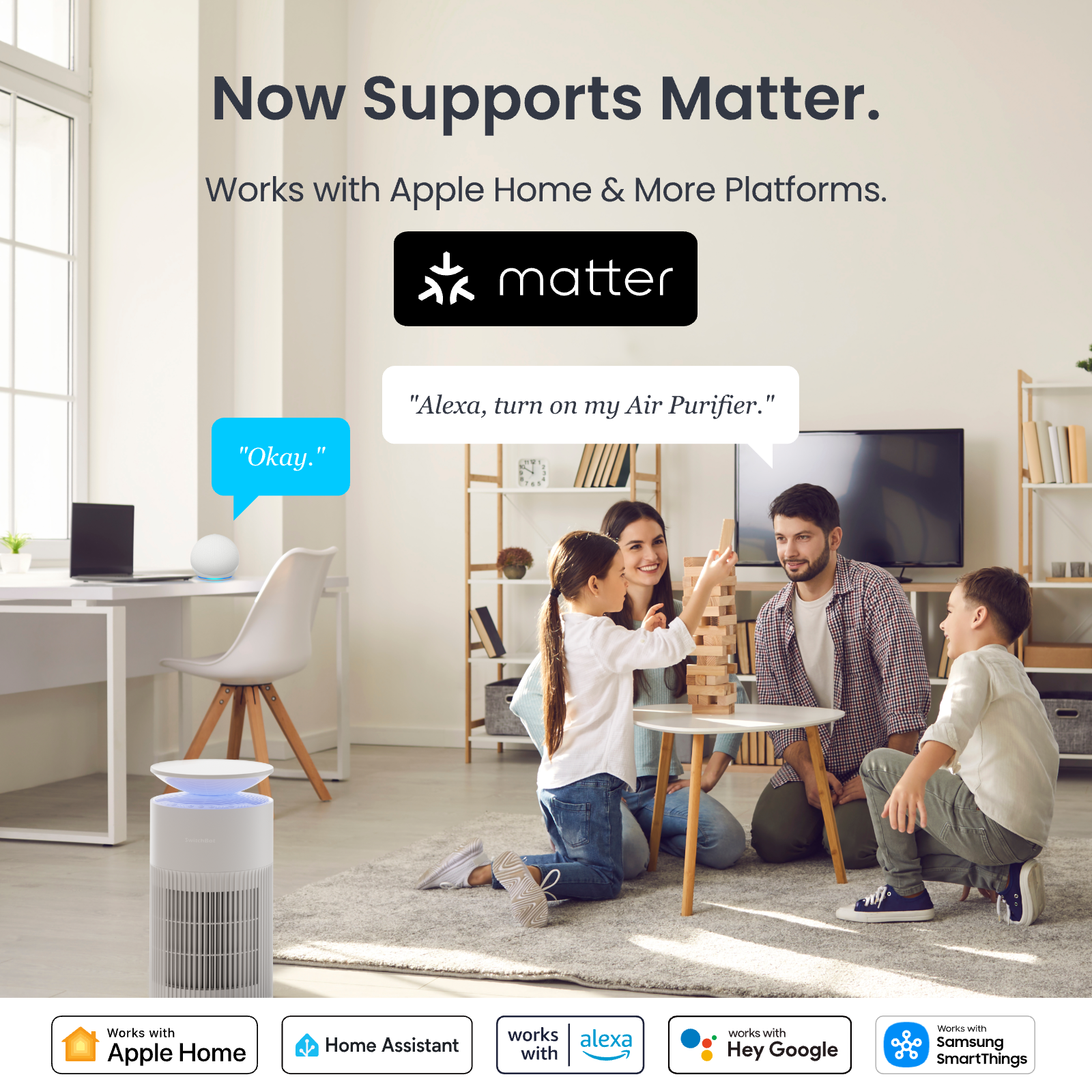 Purificateur d'air de commutateur