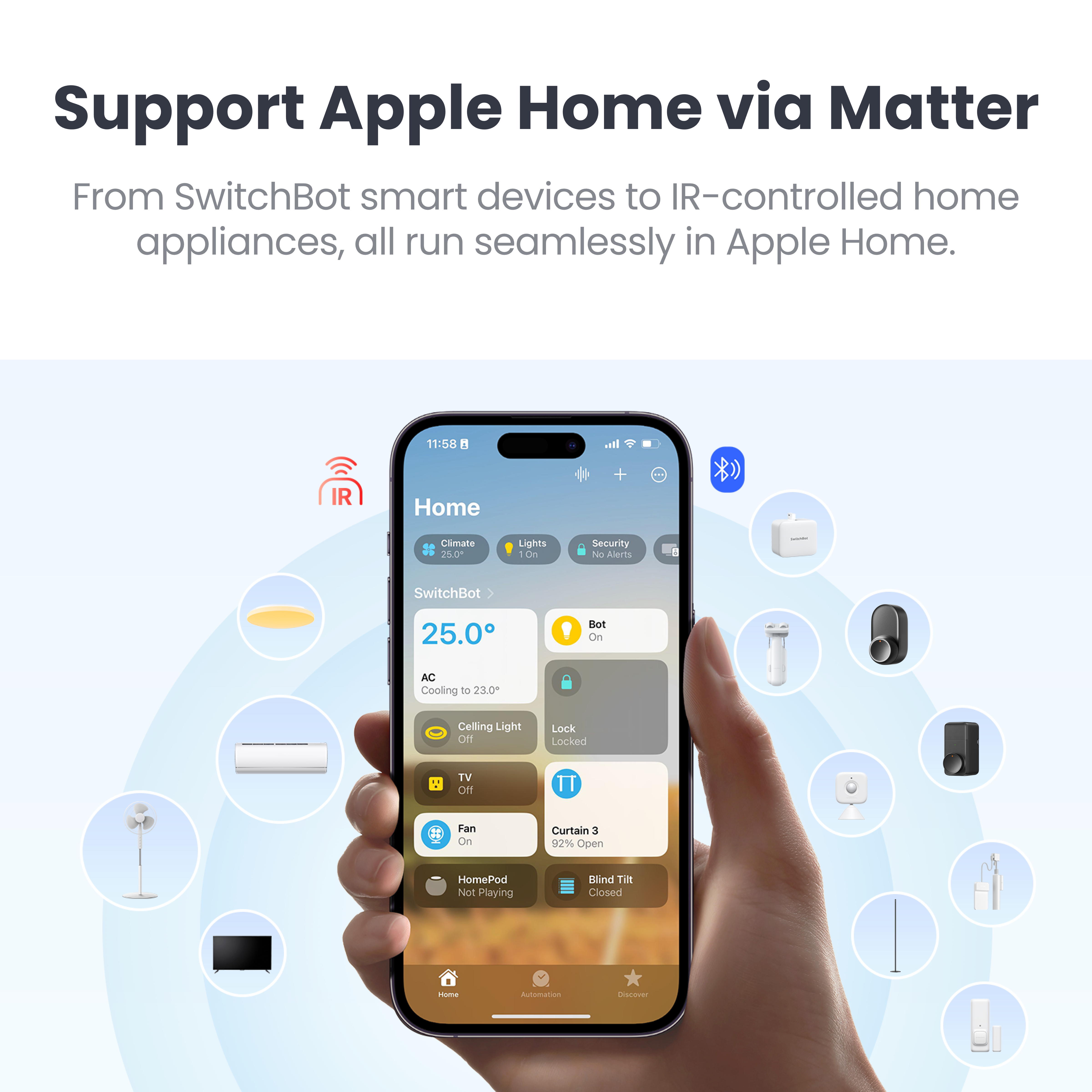 Switchbot Hub Mini Matter aktiveret