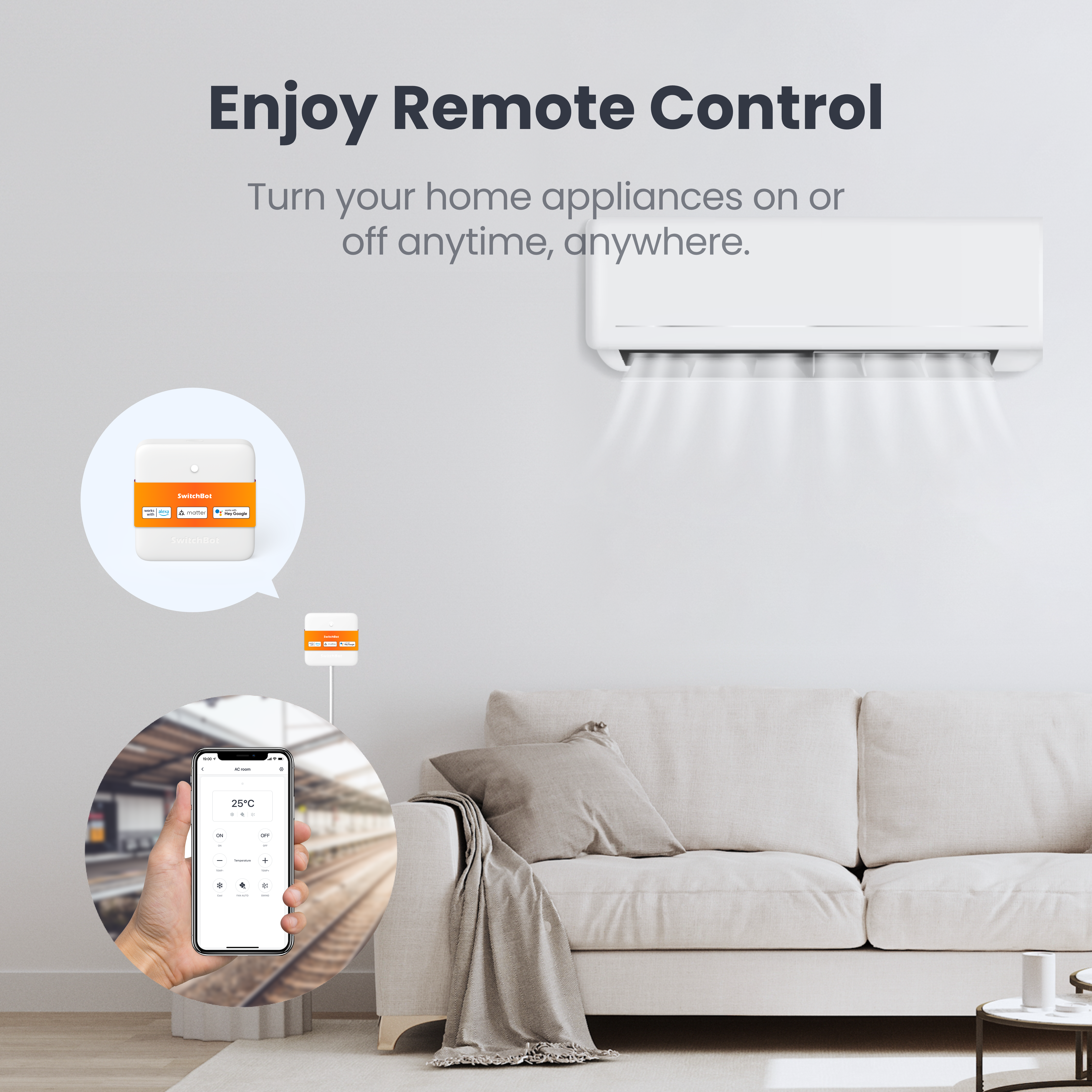 Switchbot Hub Mini Matter aktiveret