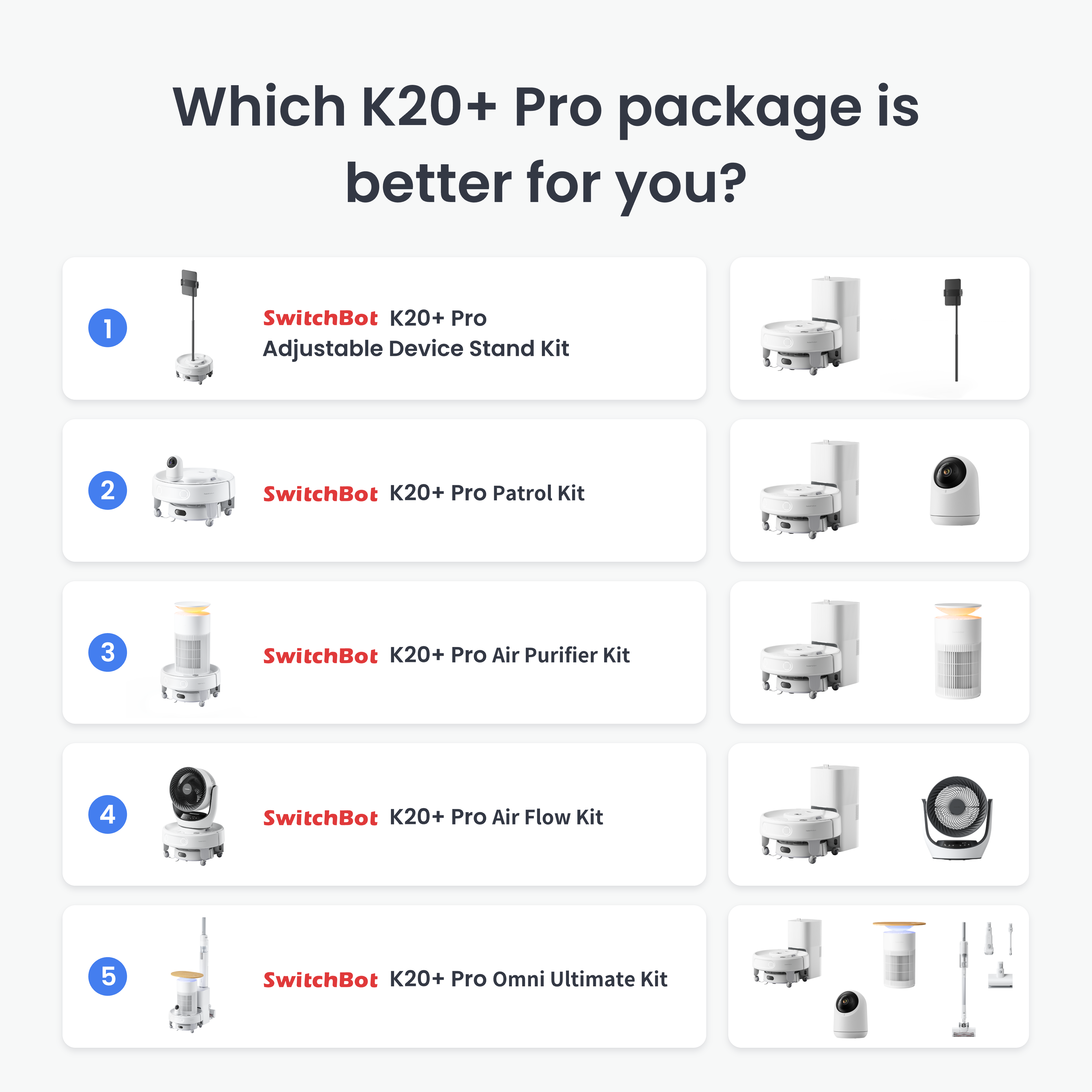 SwitchBot K20+ Pro Air Purifier Kit