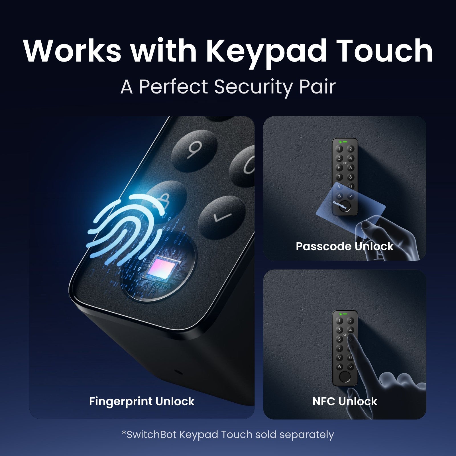 SwitchBot Lock Pro Matter Enabled Touch Combo