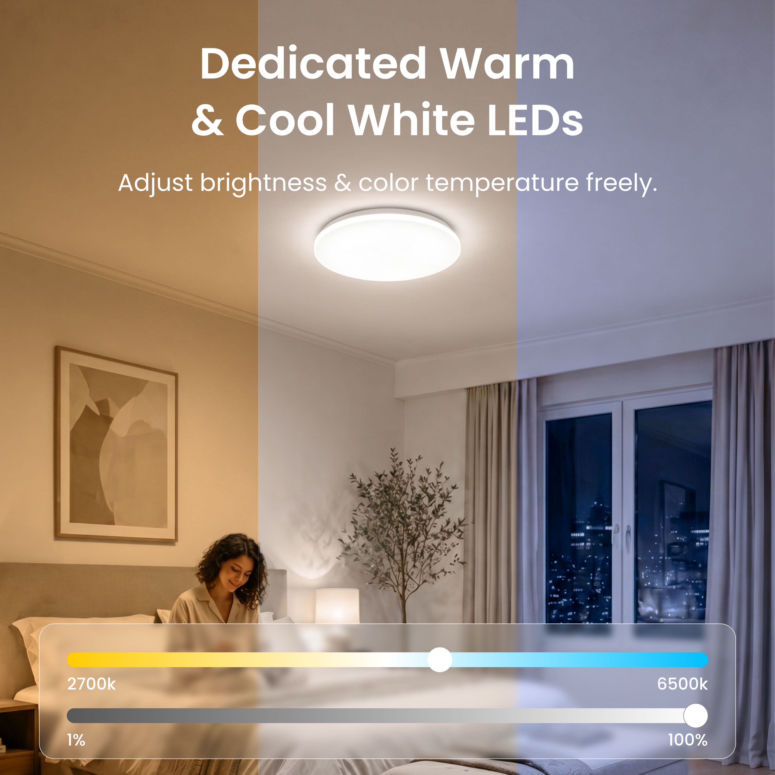 SwitchBot RGBICWW Ceiling Light 15inch