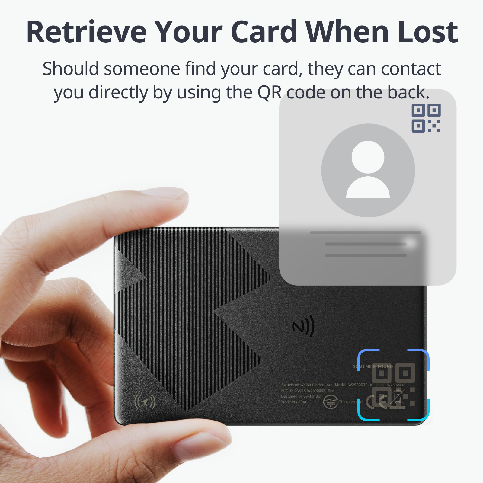 SwitchBot Wallet Finder Card | Ultra-Thin Bluetooth Tracker 2.5mm ...