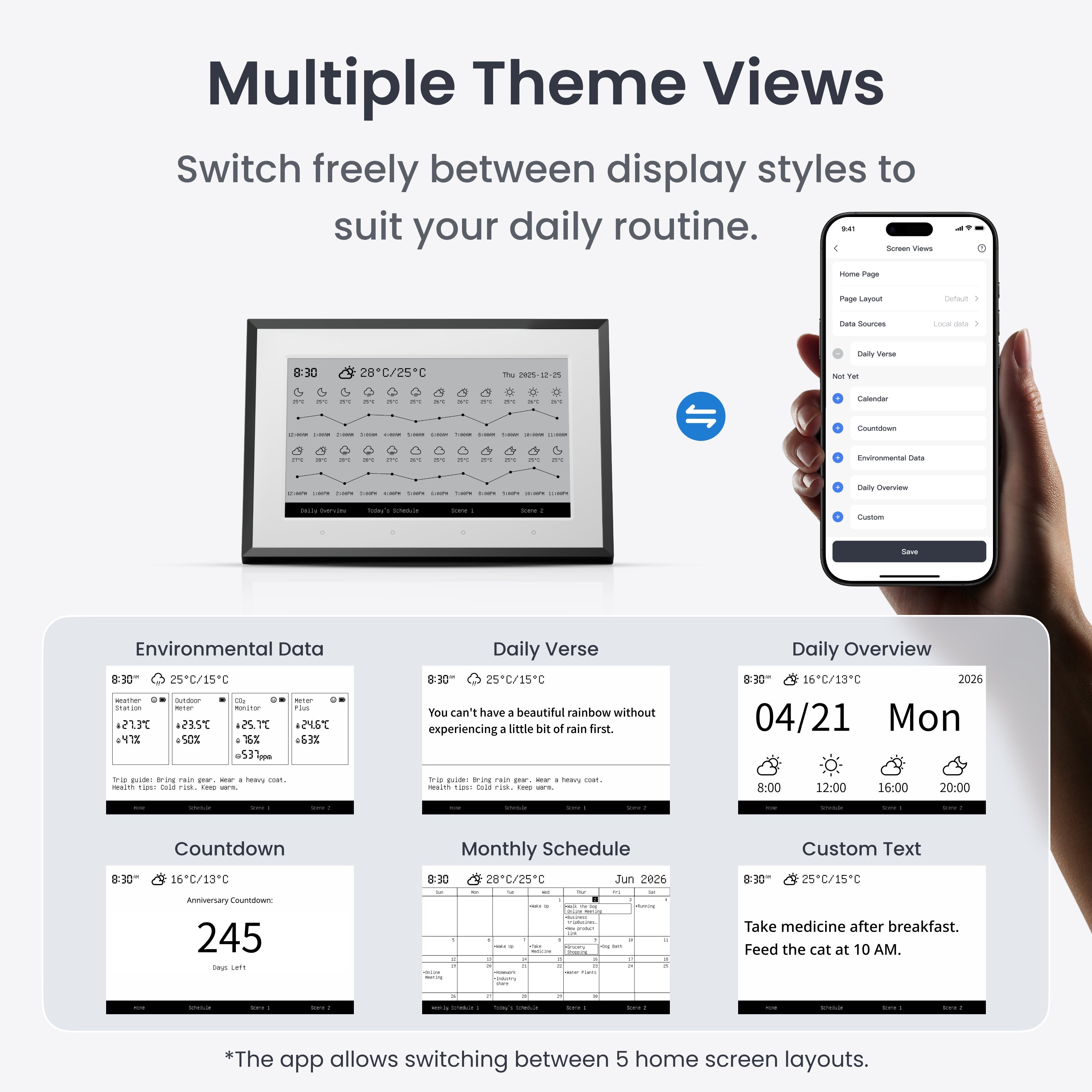 SwitchBot E-Ink Home Dashboard