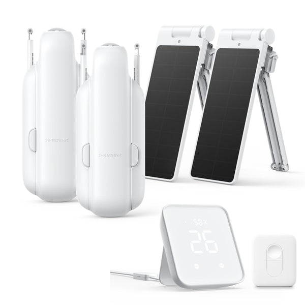 SwitchBot コンプリートセット SwitchBot Dual Curtain 3 Solar Combo | Smart Home Automation Kit