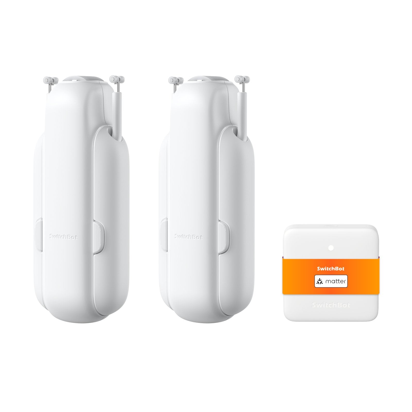 Curtain 3 Matter Combo 2-Pack + Hub U Rail Hub Mini Matter - SwitchBot EU