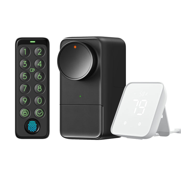 Computer Interlock Hub SwitchBot Hub 2 Lock Keypad Touch Combo | Smart Lock System | SwitchBot EU
