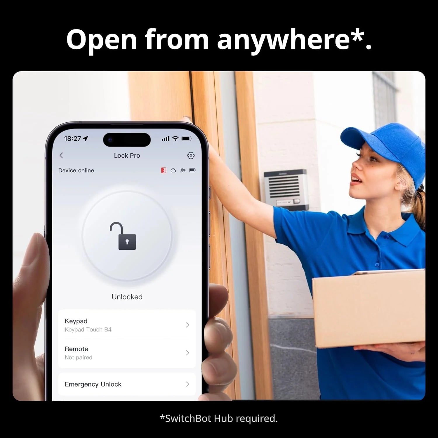 Pro Touch Combination Lock SwitchBot Hub 2 Lock Keypad Touch Combo | Smart Lock System | SwitchBot EU