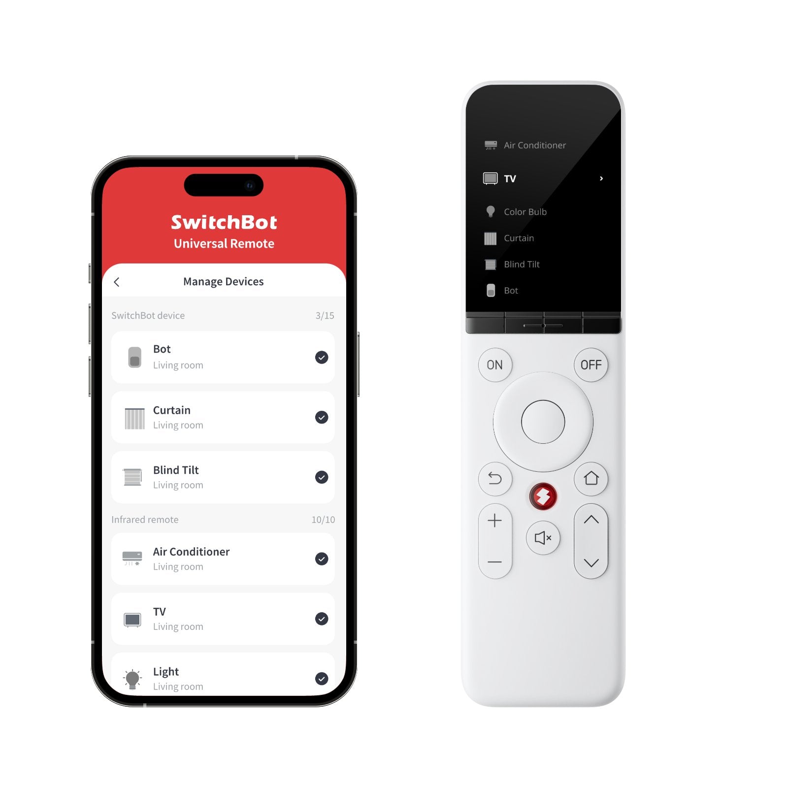 Switchbot Universal Remote (hub vereist)