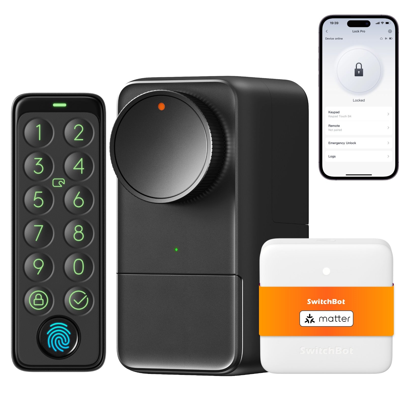 Keyless Bot SwitchBot Lock Pro | Smart Digital Door Lock for Keyless Entry ...