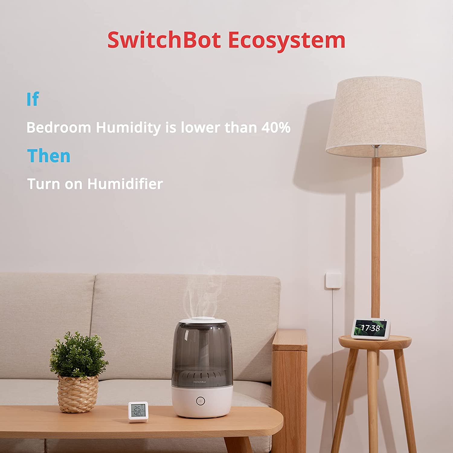 SwitchBot Meter | Indoor Digital Temperature Humidity Meter 