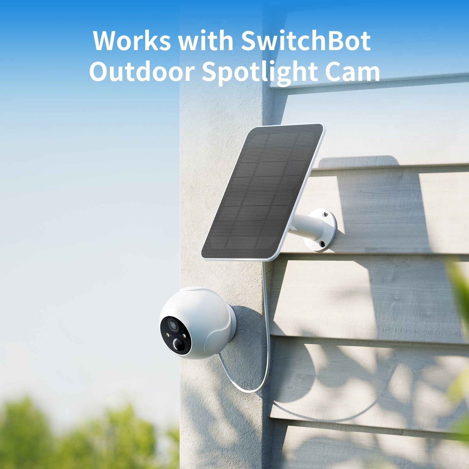 Led Solar Bot SwitchBot Solar Panel for Outdoor Spotlight Cam | 24/7 Power Supply ...